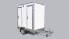 Mobile double toilet 300L